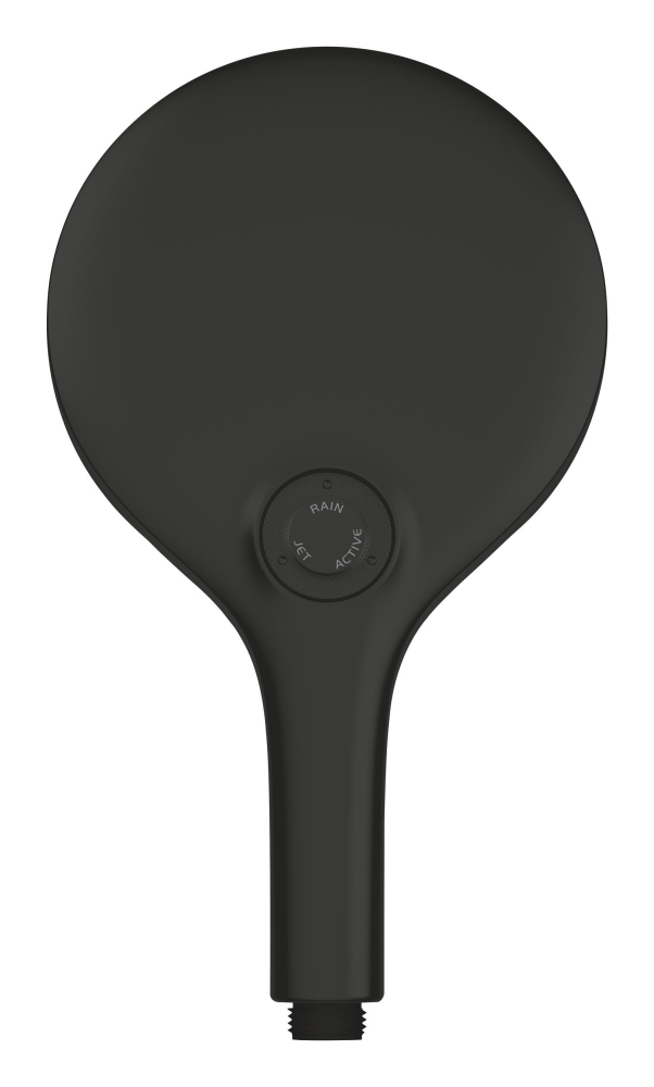 Para de dus Grohe SmartActive 150 III, rotunda, 3 jeturi, sistem anti-calcar, bnegru, negru [6]