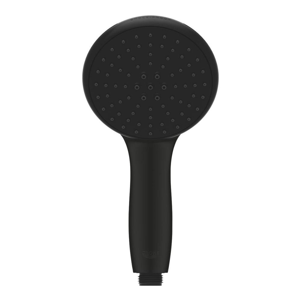 Para de dus Grohe Tempesta 110, 2 jeturi, sistem anti-calcar, negru [3]