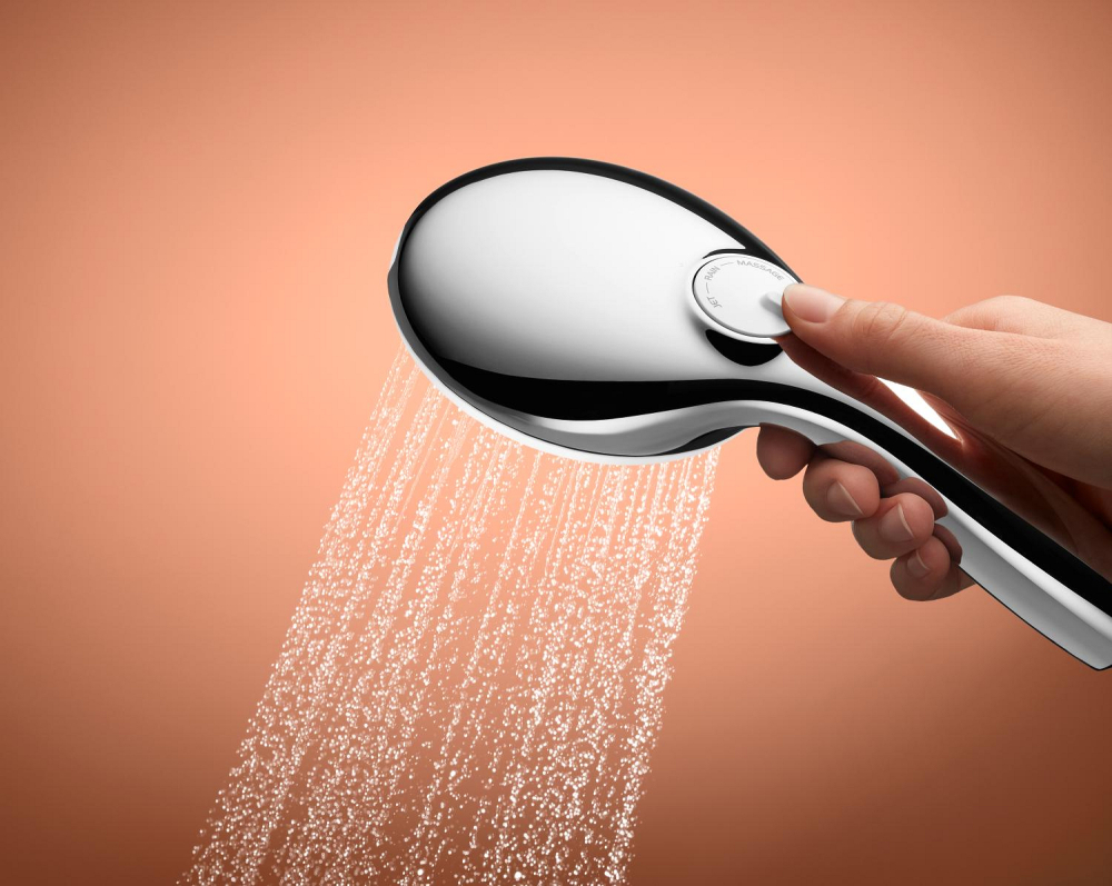 Para de dus Grohe Tempesta 110 sistem anti-calcar, universala, crom [8]