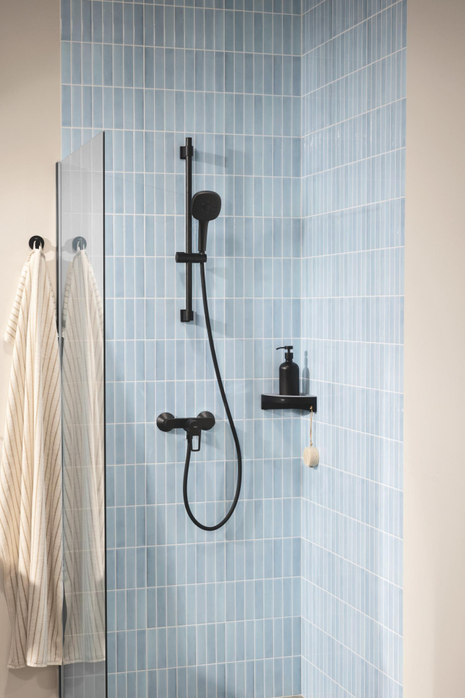 Para de dus Grohe Vitalio comfort 110 III 9, 5 l, patrata, 3 jeturi, sistem anti-calcar, universal, presiune minima 1 bar, negru mat [10]