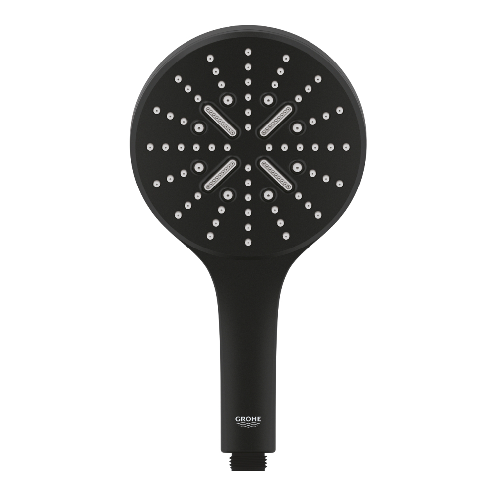 Para de dus Grohe SmartActive 130, 3 tipuri de jet, sistem anti-calcar, negru [3]