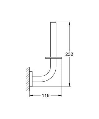 Suport rezerva pentru hartie igienica Grohe Essentials [3]