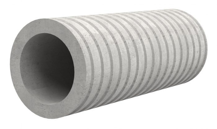 Tub de trecere din fibro-ciment, Ø interior 150 mm, grosime perete 700 mm, Hauff Technik P-Liner Basic [1]