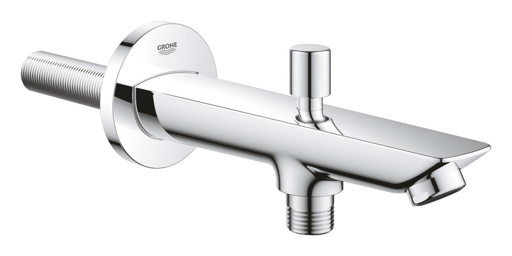 Pipa cada Grohe BauCosmopolitan aparenta, diverter, montare pe perete, crom [2]