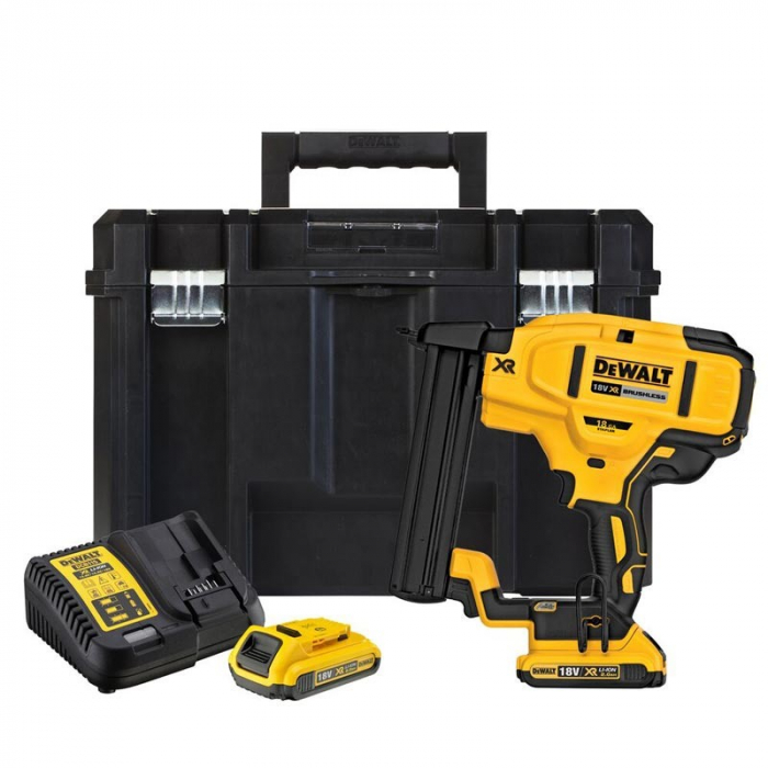 Pistol de batut cuie DeWALT DCN681D2, Brushless, Cap 18 Ga, 18 V, Li-Ion, 2.0Ah [1]