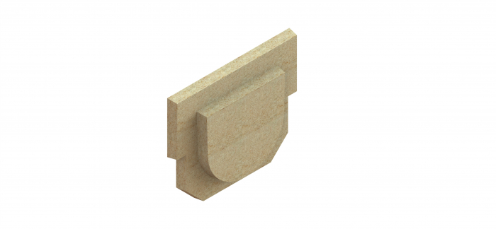 Placa capat din polimerbeton seria model BASE, pentru rigola PB LN100 Hext.125 - Vodaland gama Drain [1]