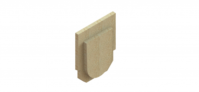 Placa capat din polimerbeton seria model BASE, pentru rigola PB LN100 Hext.180 - Vodaland gama Drain [1]