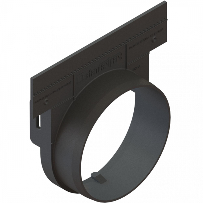 Placa capat din polipropilena model BASE, cu iesire pentru rigola LN100 Hext.155 - Vodaland gama Drain [1]