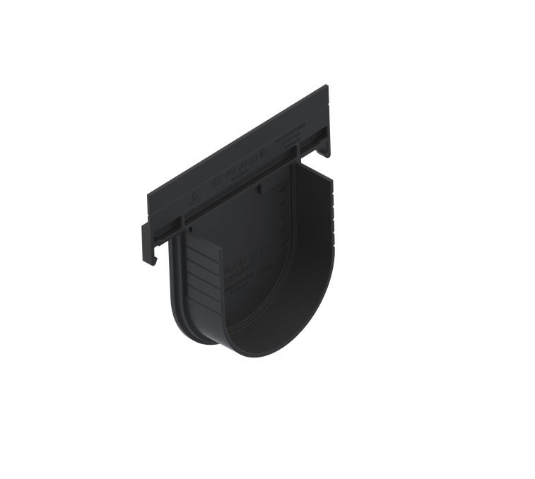 Placa capat din polipropilena model BASE, pentru rigola LN100 Hext.150 - Vodaland gama Drain [1]