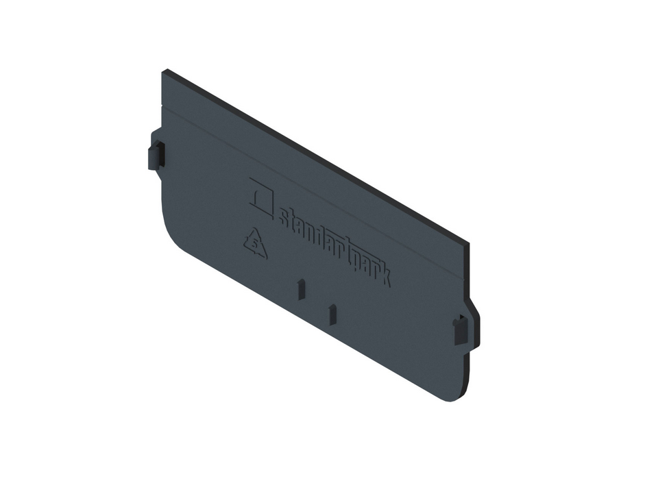 Placa capat din polipropilena model BASE, pentru rigola LN100 Hext.55-80 - Vodaland gama Drain [1]