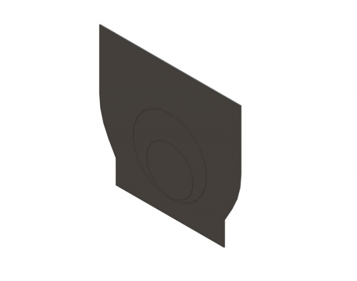 Placa capat din polipropilena model BASE, pentru rigola LN500 Hext.550 - Vodaland gama Drain [1]
