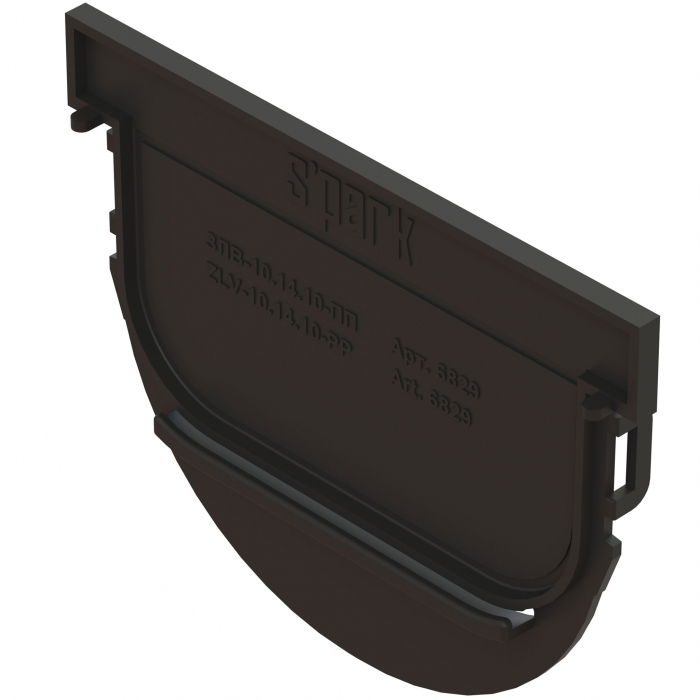 Placa capat din polipropilena model Easy 3, pentru rigola LN100 Hext.100 - Vodaland gama Drain [1]