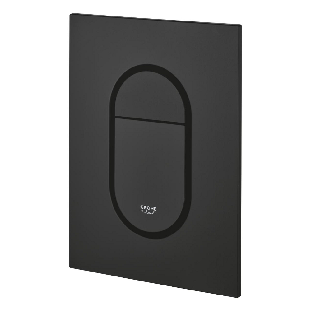Placa de actionare Grohe Arena Cosmopolitan, marimea S, 130x172mm, dubla actionare, instalare verticala, compatibil cu slx, negru [4]