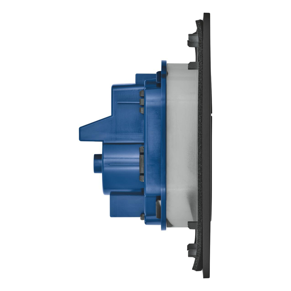 Placa de actionare Grohe Arena Cosmopolitan, marimea S, 130x172mm, dubla actionare, instalare verticala, compatibil cu slx, negru [2]