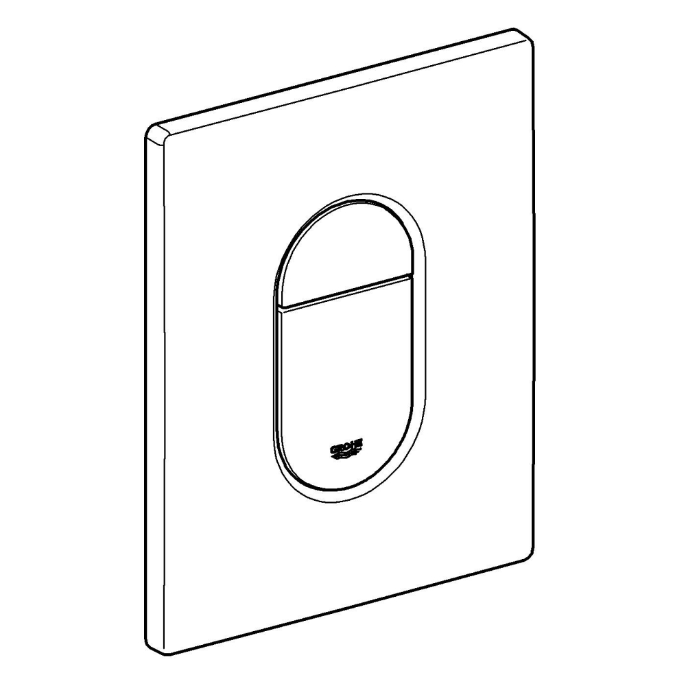 Placa de actionare Grohe Arena Cosmopolitan de perete placa, dubla actionare, 156 x 197 mm, verticala, pt rezervoare Rapid SL si gd 2, negru lucios [9]