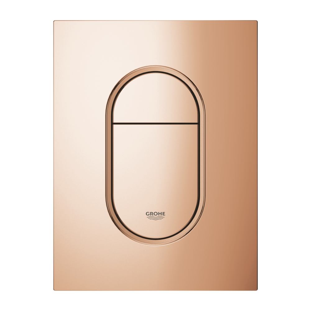 Placa de actionare Grohe Arena Cosmopolitan de perete placa marimea S, dubla actionare, 130 x 172 mm, verticala, cupru lucios [2]