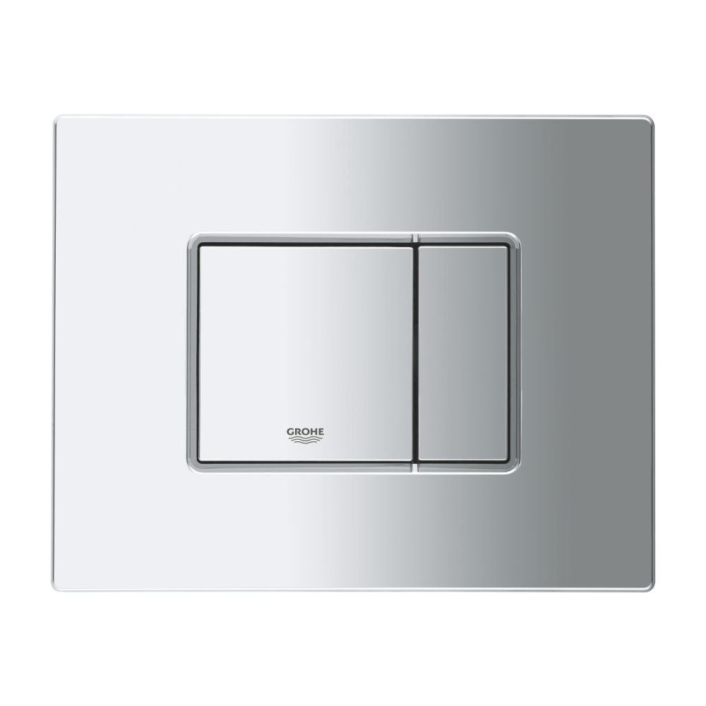 Placa de actionare Grohe Even dubla actionare, reversibila, 156 x 197 mm, crom [3]