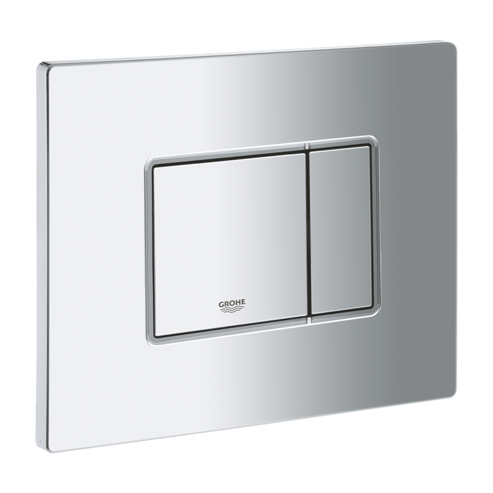 Placa de actionare Grohe Even dubla actionare, reversibila, 156 x 197 mm, crom [2]