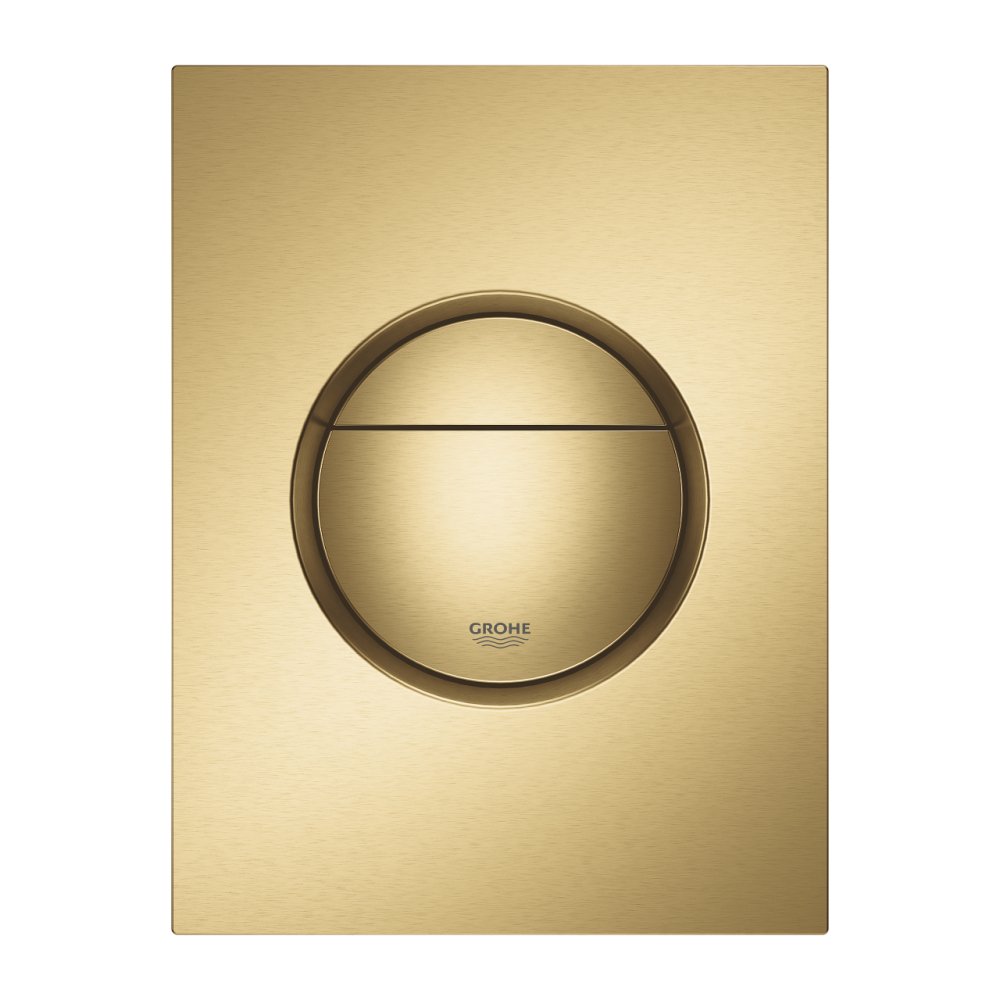 Placa de actionare Grohe Nova Cosmopolitan WC de perete placa marimea S, dubla actionare, 130 x 172 mm, verticala, auriu mat [2]