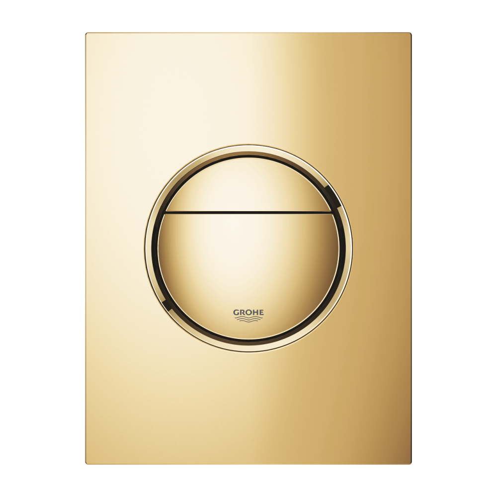 Placa de actionare Grohe Nova Cosmopolitan WC de perete placa marimea S, dubla actionare, 130 x 172 mm, verticala, auriu lucios [2]
