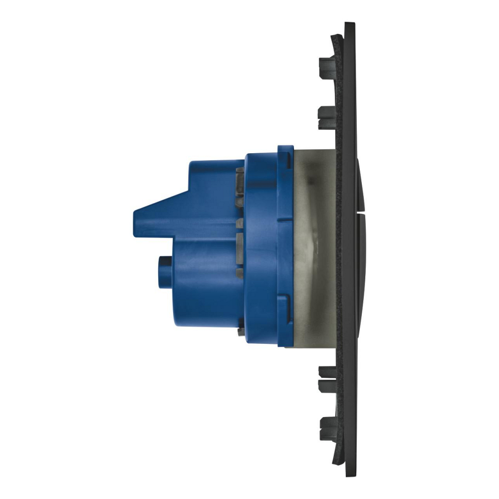 Placa de actionare Grohe Nova Cosmopolitan WC de perete placa marimea S, dubla comanda, instalare verticala, 130 x 172, negru [2]