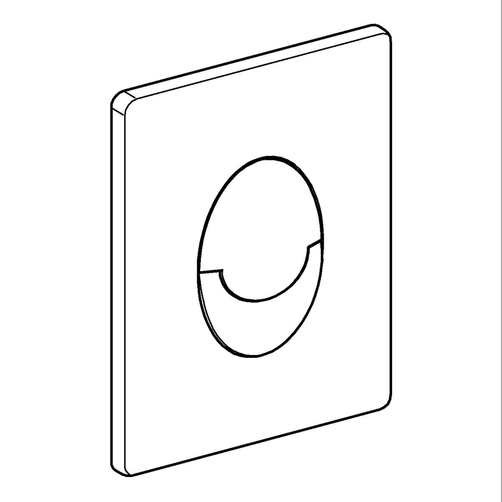 Placa de actionare Grohe Skate air de perete placa, dubla actionare, verticala, 156 x 197 mm, pentru rezervoare Rapid SL si gd 2, negru lucios [6]