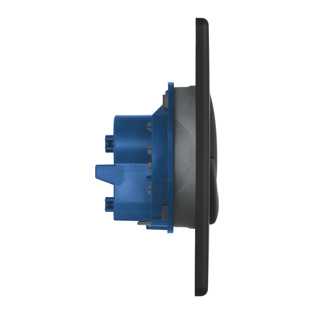 Placa de actionare WC Grohe actuation placa Skate air, dubla spalare, verticala, 156 x 197 mm, negru [2]