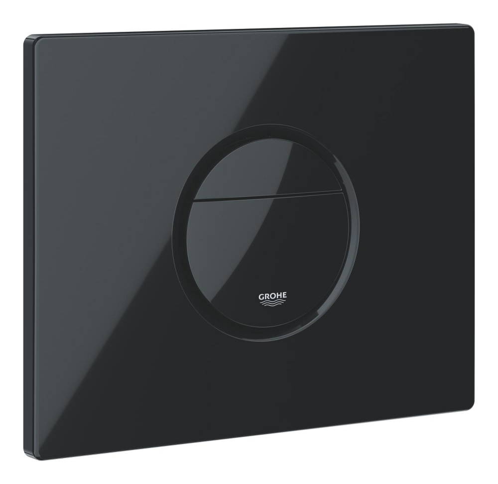 Placa de actionare WC Grohe Nova Cosmopolitan, dubla spalare, reversibila, 156 x 197 mm, negru [2]