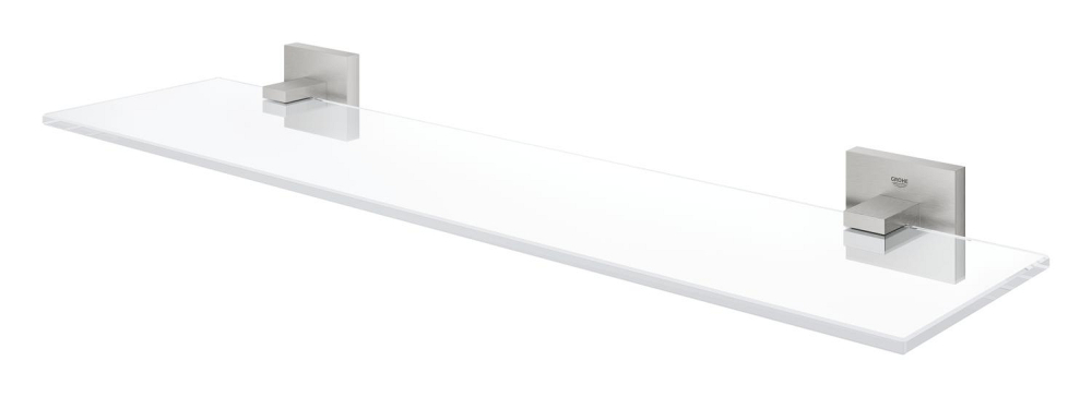 Polita oglinda Grohe Start Cube Shelf 530 mm, montare pe perete, fixare ascunsa, 530 mm lungime, crom mat [4]