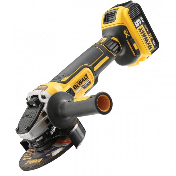 Polizor unghiular profesional cu motor fara perii DeWalt 18V, 125mm + Valiza, Acumulatori, Incarcator - DCG405P2 [2]