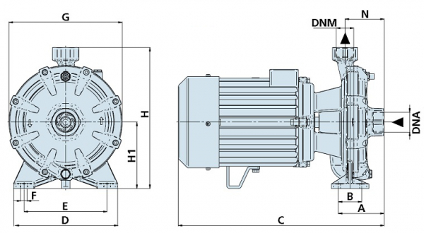 Pompa centrifuga, 1.1 Kw, 55 mCA, Speroni 2CM 25/160 C [4]