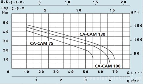 Pompa centrifuga cu autoamorsare, 0.75 Kw, 45 mCA, Speroni CAM 100 [2]