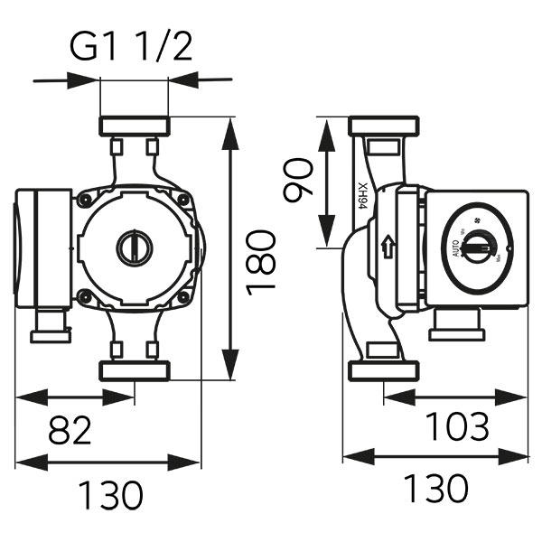 Pompa circulatie clasa A Ferro GPA II 25-40 180 [3]
