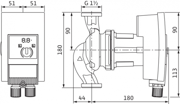 Pompa circulatie Wilo Yonos Maxo 25/0,5-10 PN10 [2]