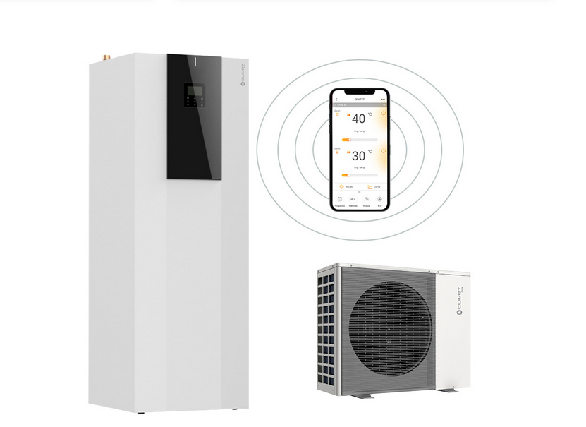 Pompa de caldura aer-apa tip split cu boiler integrat 250 litri Clivet SPHERA EVO TOWER 2.0 R32 10,1 kw si rezistenta electrica 2,4kw [2]
