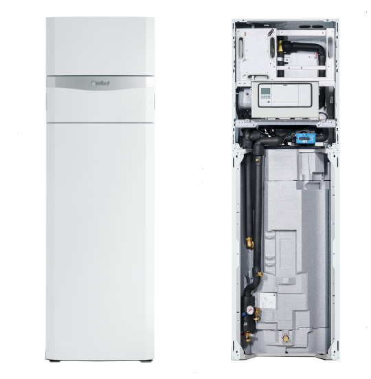 Pompa de caldura aer apa monobloc R290 10 kw trifazata cu boiler 185 litri Vaillant aroTherm plus [4]