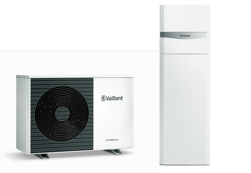 Pompa de caldura aer apa monobloc R290 7 kw monofazata cu boiler 185 litri Vaillant aroTherm plus [1]