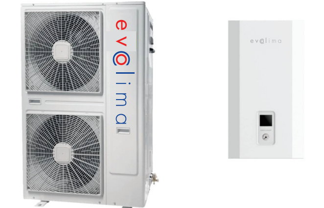 Pompa de caldura aer-apa split cu productie de apa calda, trifazata, R32 14 kw Evoclima EHP 14 S 3 [1]