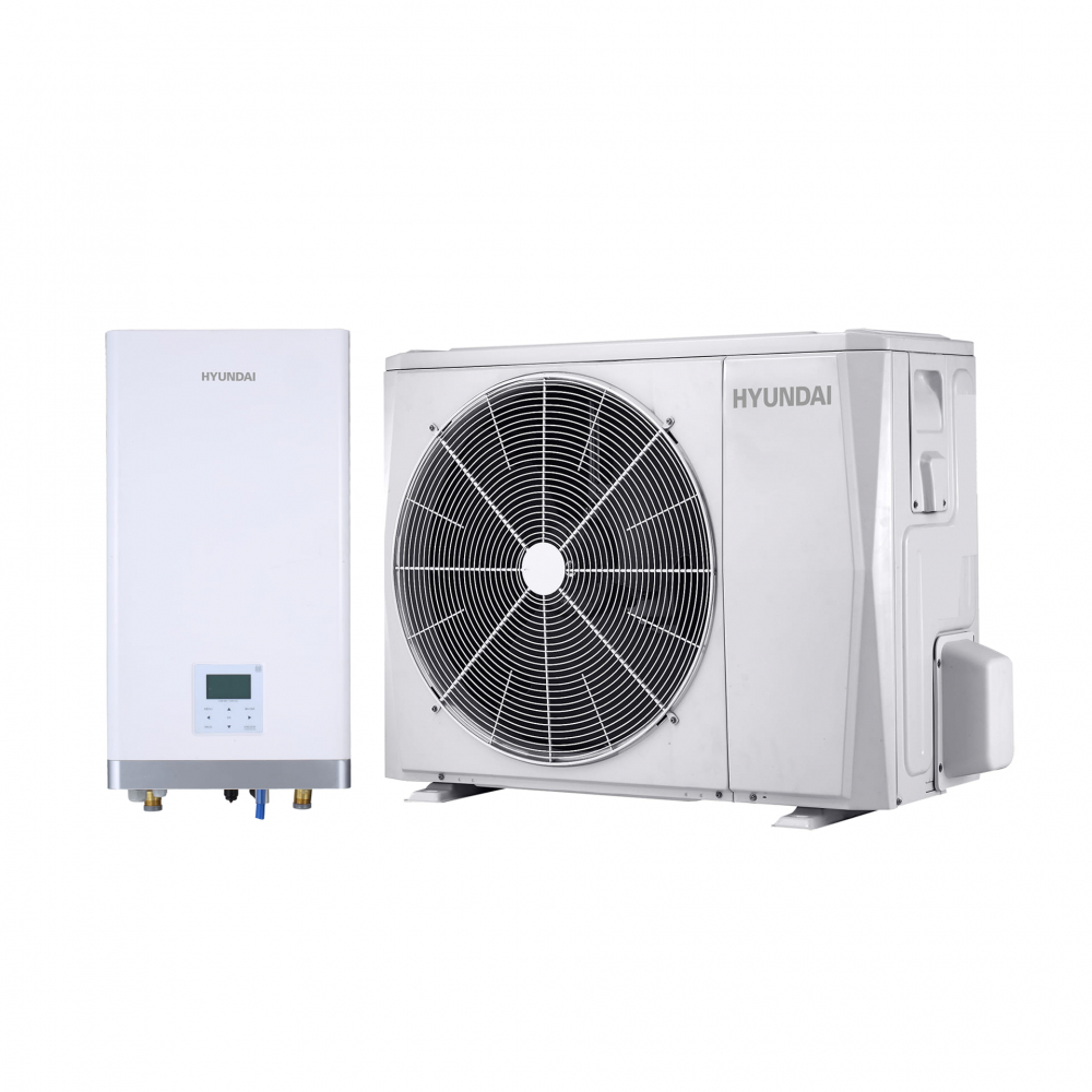 Pompa de caldura aer-apa split 12.1 kw incalzire / 12 kw racire, monofazata, R32, Hyundai model HYHA-V12W/D2N8-B HYHB-A160/CD30GN8-B [1]