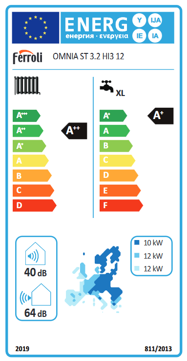 Pompa de caldura aer-apa split 12 kw cu boiler intergrat de 240 litri Ferroli OMNIA ST 3.2 HI3 12 [3]