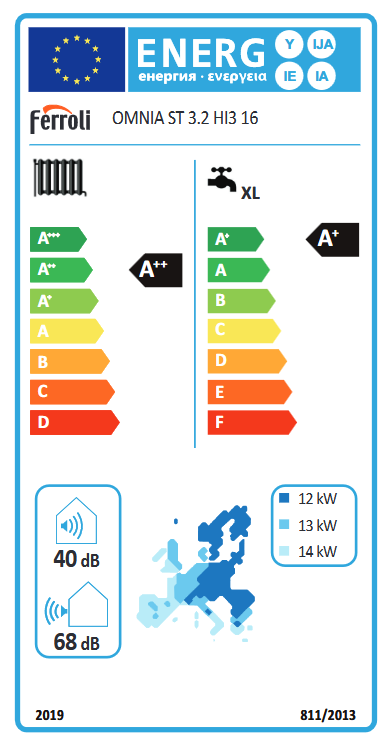 Pompa de caldura aer-apa split 16 kw cu boiler intergrat de 240 litri Ferroli OMNIA ST 3.2 HI3 16 [3]