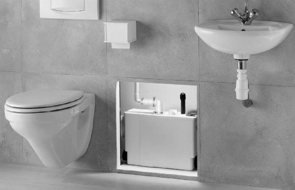 Macerator - sistem de tocare si pompare ape uzate SFA model SANIPACK 400W, 5m vertical / 50 m orizontal [6]