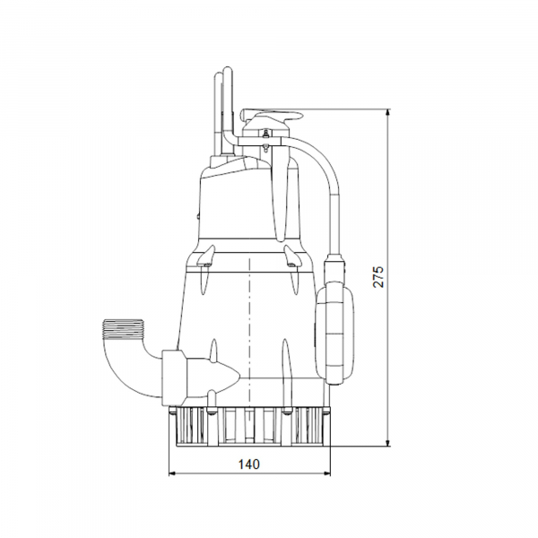Pompa submersibila, 0.35 kW, cu flotor si cablu de 10 m, Grundfos KPC 300 A [3]