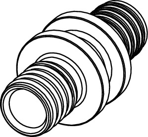 Niplu TECEflex din bronz Ø 20 [2]