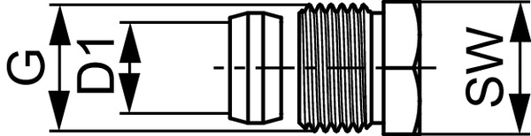 Piesa de conectare tija la radiator, Ø15 x1/2''FE TECE [2]
