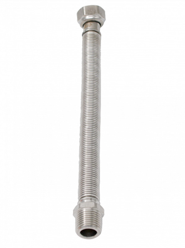 Racord inox intrare/iesire apa centrala termica Ermetiq 1/2 MF x 220-440mm [2]