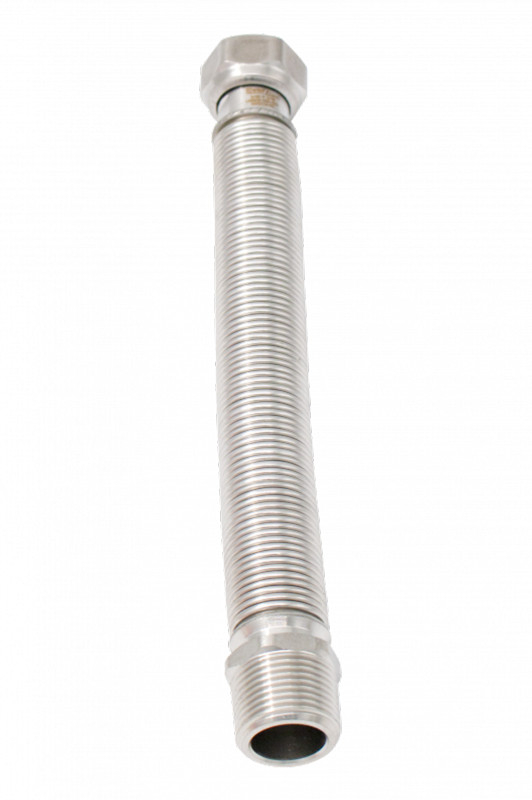 Racord inox tur/retur centrala termica Ermetiq 3/4 MF x 220-440mm [2]