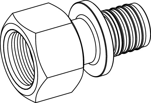 Racord TECEflex din alama standard Ø 16 x 1/2" FI [3]