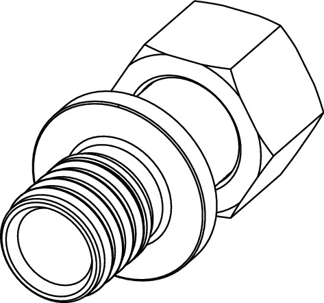 Racord olandez TECEflex din alama standard Ø20 x 3/4" FI [2]