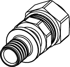 Adaptor TECEflex cu etansare metalica pentru tevi din cupru dur, 20 x 22 mm Cu [2]